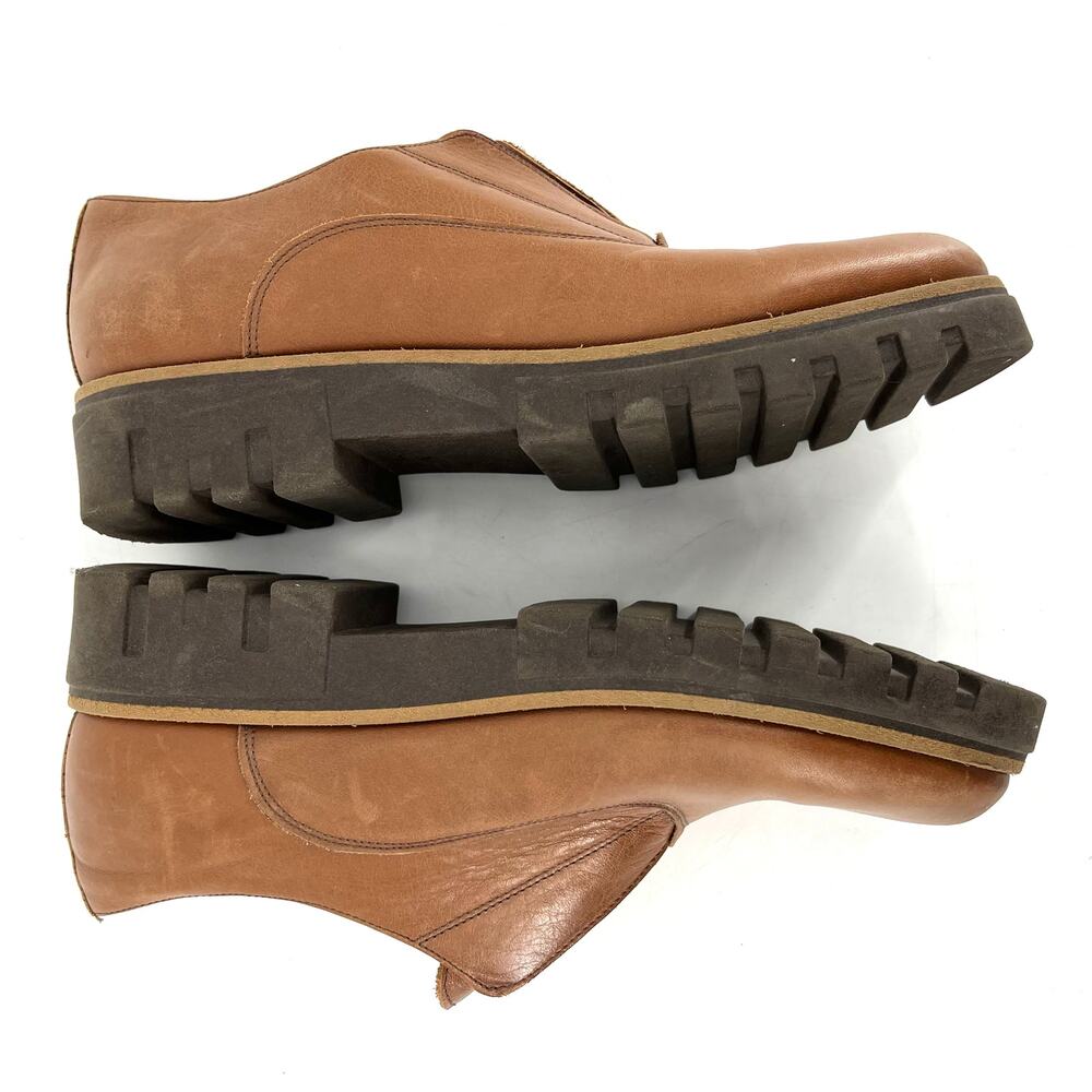 Ateliers Brown Leather Women's Slip on Oxford Style Loafers EU41 / US10.5 - Picture 7 of 8